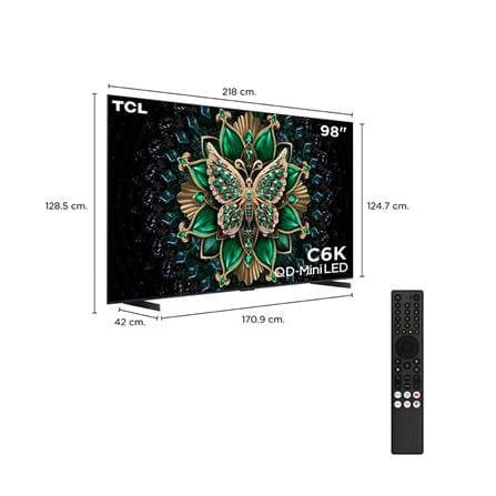 ทีวีคิวดี มินิแอลอีดี 98 นิ้ว TCL (4K, LED, GOOGLE TV) 98C6K_14