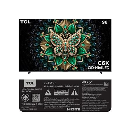 ทีวีคิวดี มินิแอลอีดี 98 นิ้ว TCL (4K, LED, GOOGLE TV) 98C6K_15