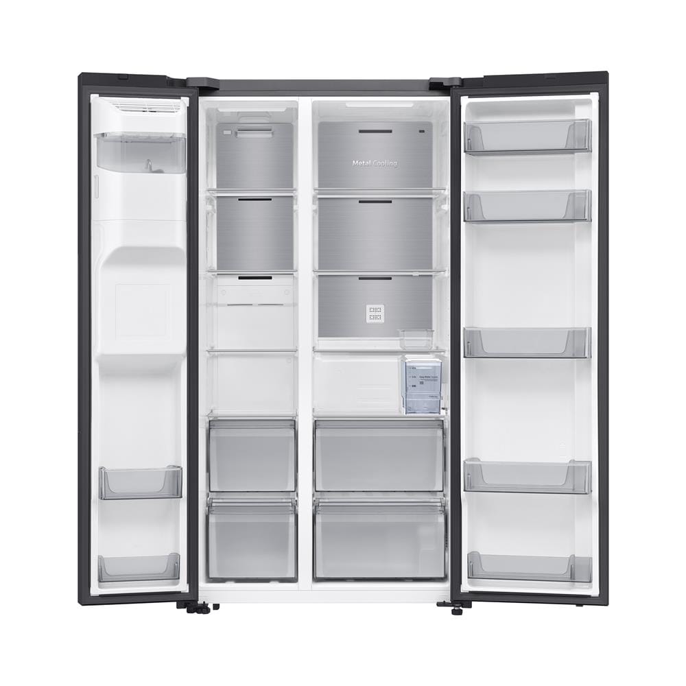 ตู้เย็น SIDE BY SIDE SAMSUNG RS70F65K1BST 22.4 คิว กระจกดำ