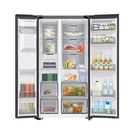 ตู้เย็น SIDE BY SIDE SAMSUNG RS70F65K1BST 22.4 คิว กระจกดำ_4