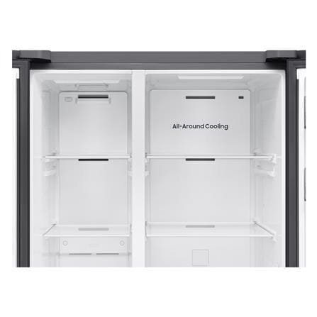 ตู้เย็น SIDE BY SIDE SAMSUNG RS70F65Q1BST 23.1 คิว กระจกดำ_8
