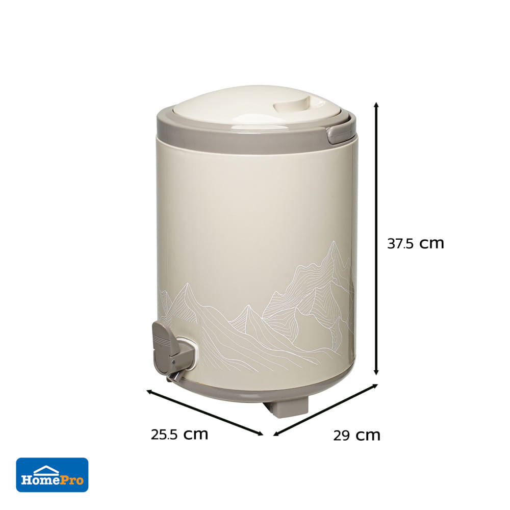 ถังน้ำดื่ม มีก๊อก SPRING COOL MATE CIRCULAR 10 ลิตร สีโทป