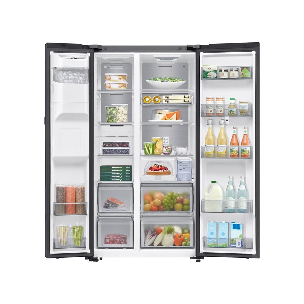 ตู้เย็น SIDE BY SIDE SAMSUNG RS90F65A2FST 21.7 คิว สีดำ