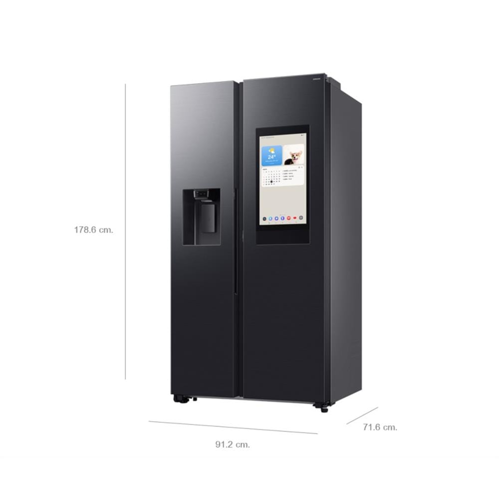 ตู้เย็น SIDE BY SIDE SAMSUNG RS90F65A2FST 21.7 คิว สีดำ