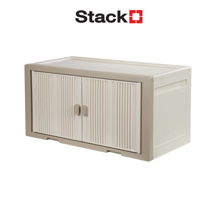 กล่องบานเปิด STACKO SORA 64X32X32.5 ซม. สีเบจ_1