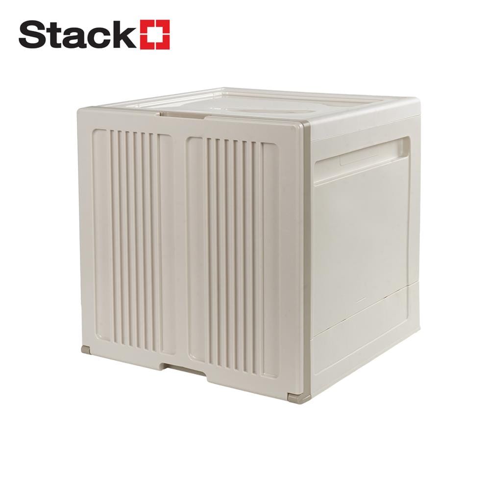 กล่องบานเปิด STACKO SORA 32X32X32.5 ซม. สีเบจ