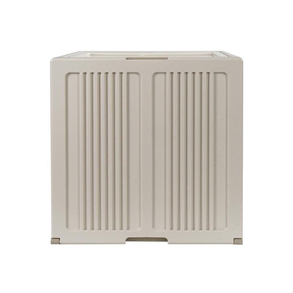 กล่องบานเปิด STACKO SORA 32X32X32.5 ซม. สีเบจ