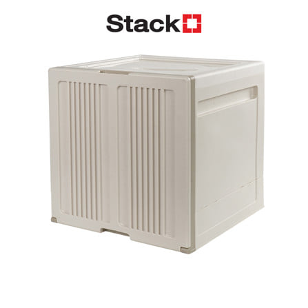 กล่องบานเปิด STACKO SORA 32X32X32.5 ซม. สีเบจ_1