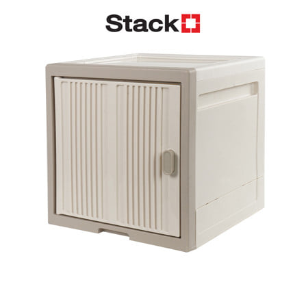 กล่องบานเปิดข้าง STACKO SORA 32X32X32.5 ซม. สีเบจ_1