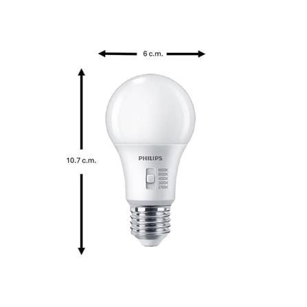 หลอด LED PHILIPS 8 วัตต์ DAYLIGHT/COOL WHITE/WARM WHITE E27_3
