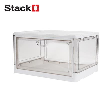 กล่องรองเท้า STACKO LITE 38X28X22 ซม. สีขาว/ใส
