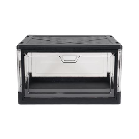 กล่องรองเท้า STACKO LITE 38X28X22 ซม. สีดำ/ใส_2