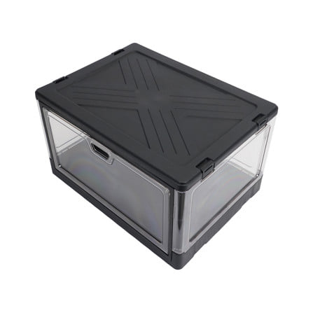 กล่องรองเท้า STACKO LITE 38X28X22 ซม. สีดำ/ใส_4