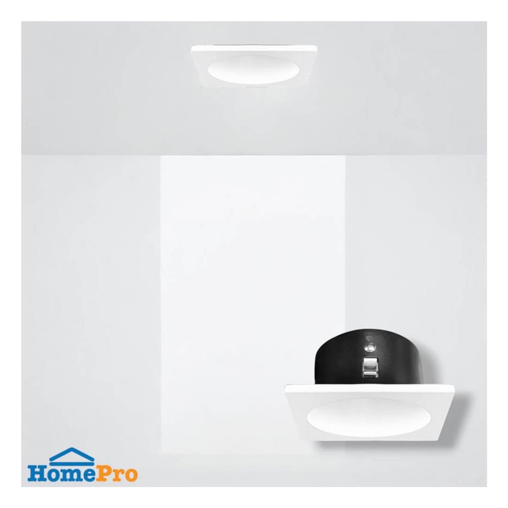 ดาวน์ไลท์ L&E HG 24-04707 3 นิ้ว สีดำ/ขาว เหลี่ยม