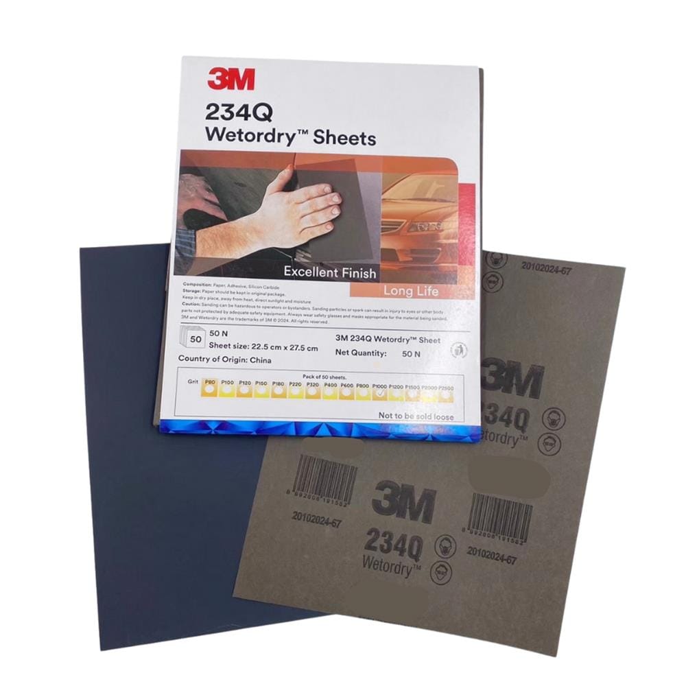 กระดาษทรายน้ำ 3M 234Q เบอร์ 320 9x11 นิ้ว