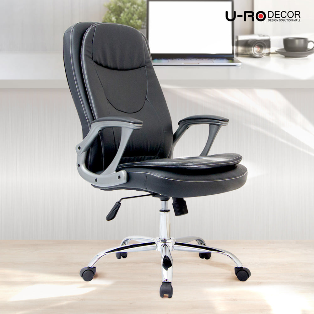 เก้าอี้สำนักงาน U-RO DECOR AHEAD สีดำ