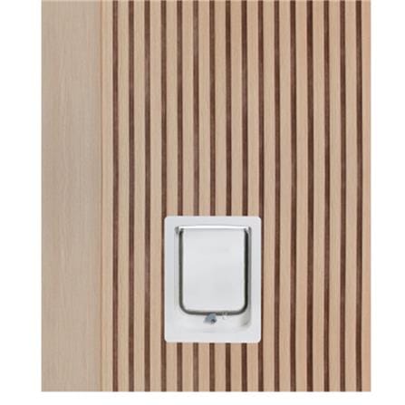 ประตูสัตว์เลี้ยงโพลีสไตรีน ไม่เจาะลูกบิด LINEDEKOR VERTICAL SIZE M 80x200 ซม. สีบีช_1