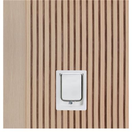 ประตูสัตว์เลี้ยงโพลีสไตรีน ไม่เจาะลูกบิด LINEDEKOR รุ่น VERTICAL SIZE S 80x200 ซม. สีบีช_1