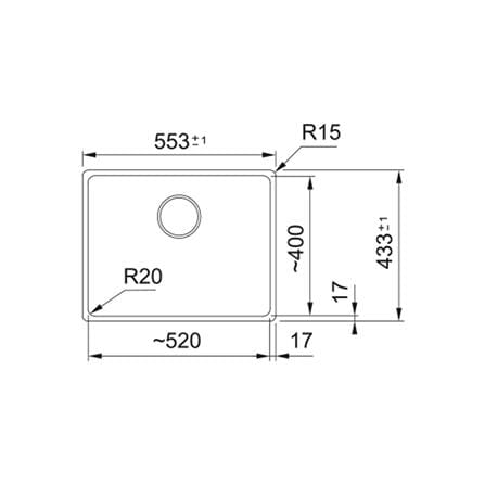 ซิงค์ฝัง 1 หลุม FRANKE MRG110-52 BIANCO สีขาว_2