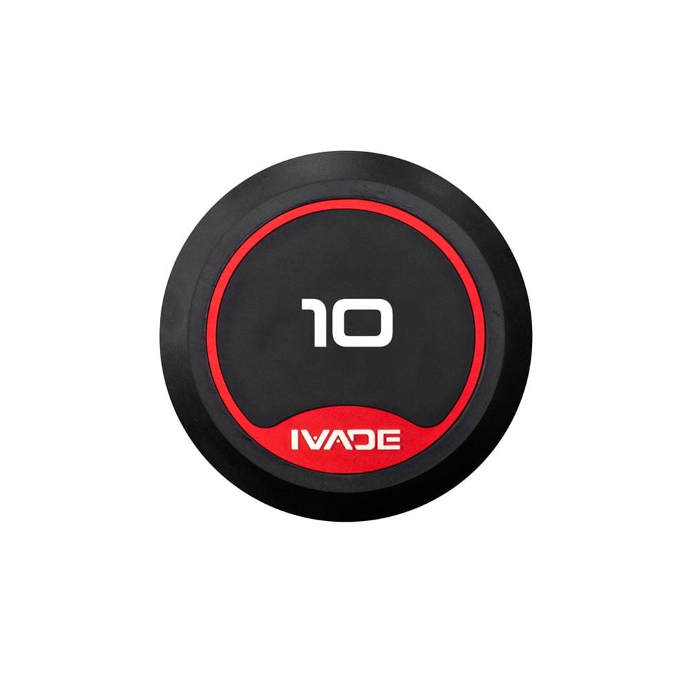 ดัมเบลกลมหุ้มยาง IVADE MD2104 10 กก. (แพ็ก 2 ชิ้น)