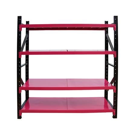 ชั้นเหล็ก 4 ชั้น C METAL 200X200X60 ซม. สีชมพู-ดำ
