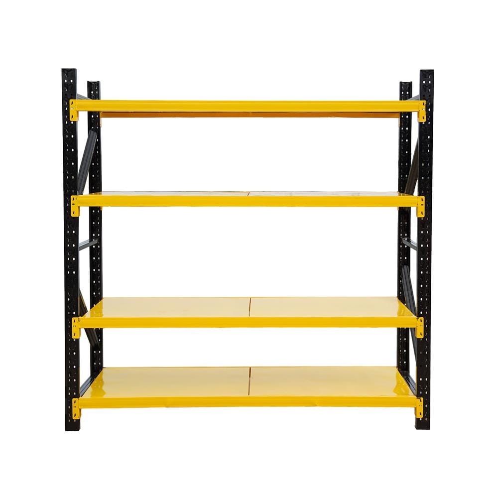 ชั้นเหล็ก 4 ชั้น C METAL 200X200X60 ซม. สีเหลือง-ดำ