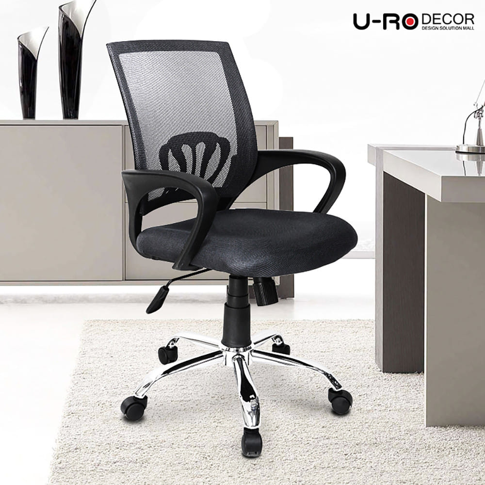เก้าอี้สำนักงาน U-RO DECOR MOON สีดำ