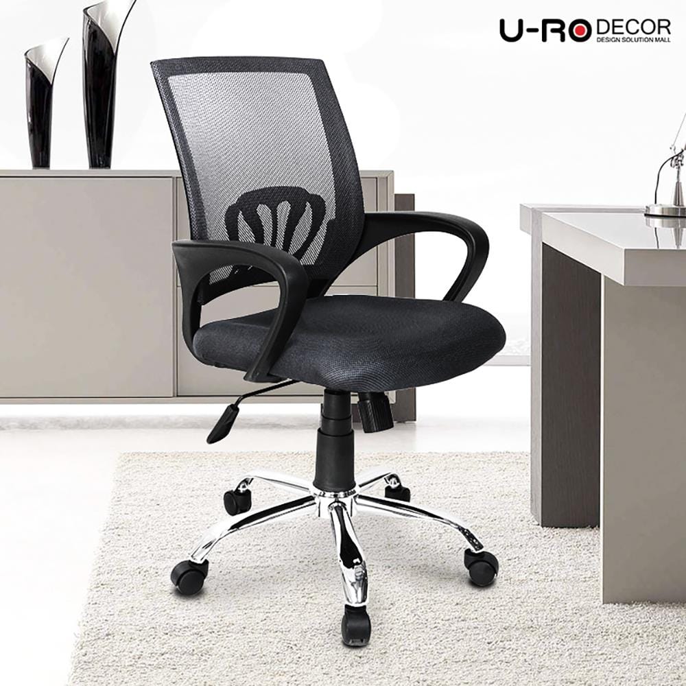เก้าอี้สำนักงาน U-RODECOR MOON สีดำ