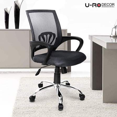 เก้าอี้สำนักงาน U-RO DECOR MOON สีดำ_5
