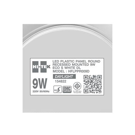 ดาวน์ไลท์ LED HI-TEK HFLPPR00 4 นิ้ว 9 วัตต์ DAYLIGHT สีขาว_4