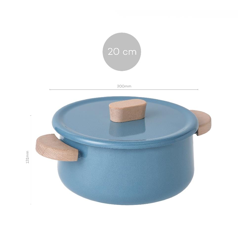หม้อต้ม 20 ซม. LOCKnLOCK SUIT MELLOW สีฟ้า