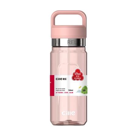 ขวดน้ำพลาสติก TRITAN 0.7 ลิตร CILLE RELAX สีชมพู_0