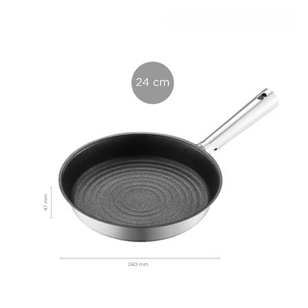 กระทะตื้น 24 ซม. LOCKNLOCK SUIT STAINLESS สีเงิน_15