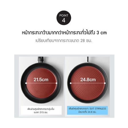 กระทะตื้น 24 ซม. LOCKNLOCK SUIT STAINLESS สีเงิน_10