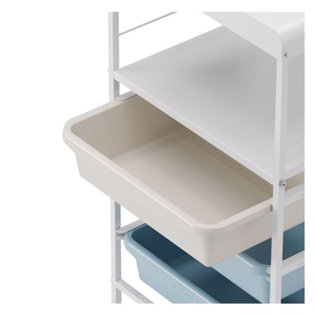 ชั้นลิ้นชัก 3 ชั้น STACKO LITTLE-P 44.6X31.6X100.8 ซม. สีขาว/ฟ้า_3