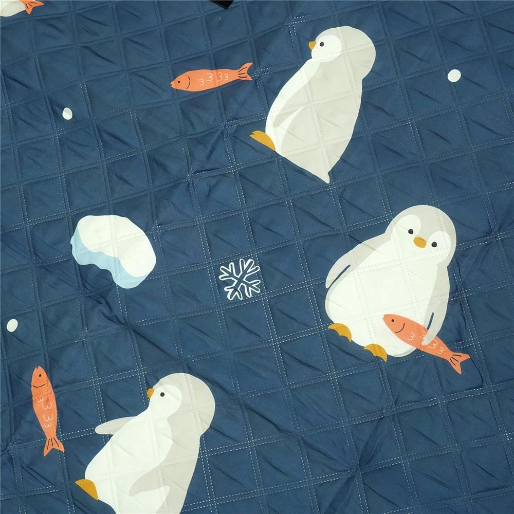 แผ่นอเนกประสงค์ HOME LIVING STYLE PENGUIN 195X195 ซม. สีน้ำเงิน