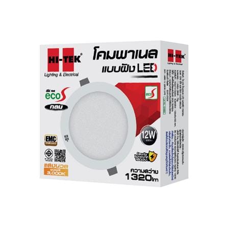 ดาวน์ไลท์ LED HI-TEK HFLPPR0 5 นิ้ว 1 วัตต์ WARM WHITE สีขาว_2