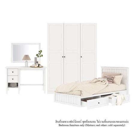 ชุดห้องนอน 3.5 ฟุต KONCEPT MONETA 59062008 สีขาว_0