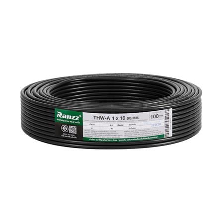 สายไฟ THW-A RANZZ 1x16 ตร.มม. 100 ม. สีดำ_0