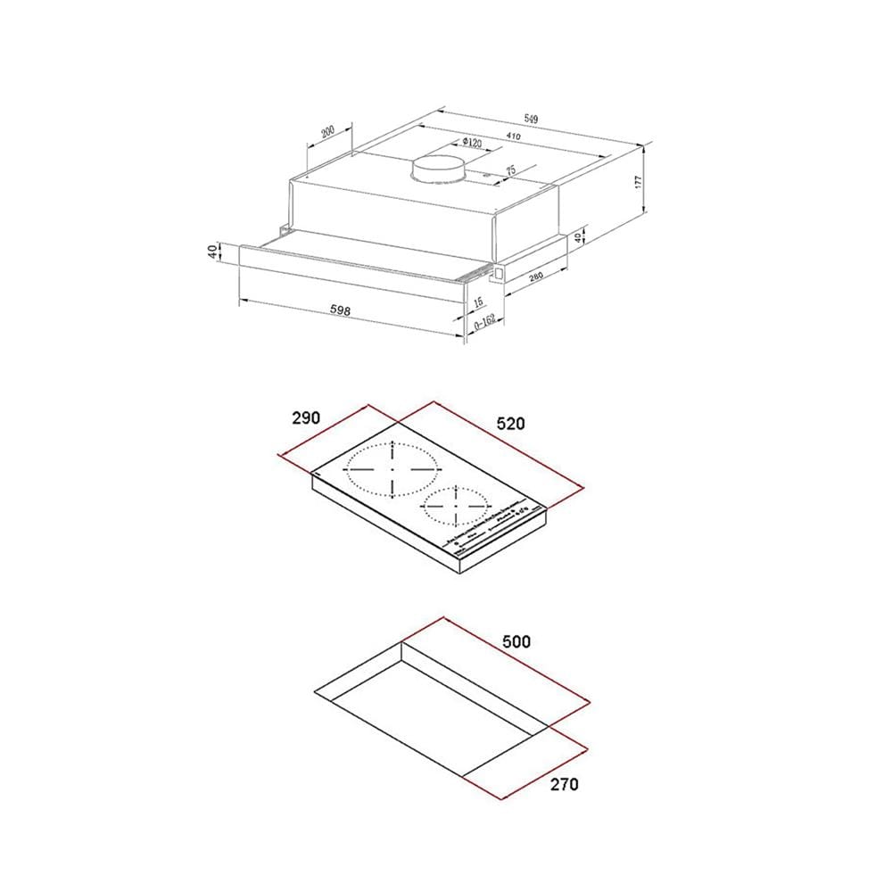 เตาฝัง+เครื่องดูดควัน TEKA IBS32920 Q+EL 60 สเตนเลส