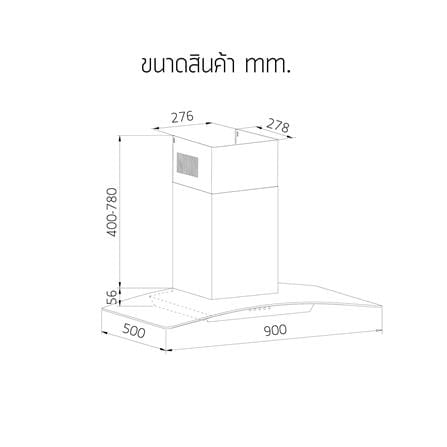 เตาฝัง+เครื่องดูดควัน LUCKY FLAME LGS9122+RWAC19015_2