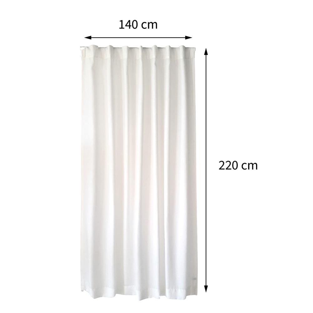 ผ้าม่านโปร่งซ่อนหู HOME LIVING STYLE HARLOW 140X220 ซม. สีขาว