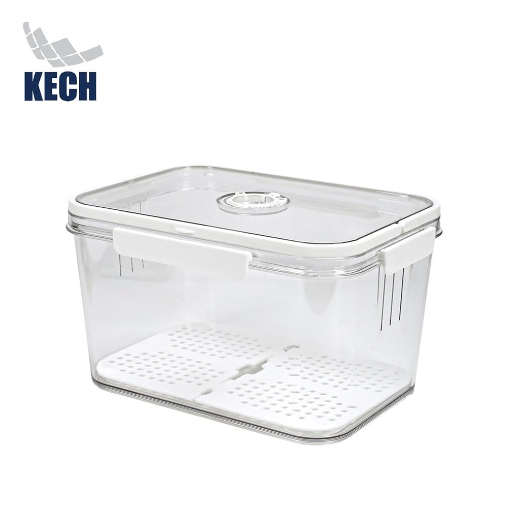 กล่องปิกนิกมีหูหิ้ว KECH SYPA SIZE L 27.8x20.3x15.3 ซม. สีใส
