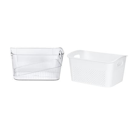 ตะกร้า 2 ชั้นมีร่องจับ KECH SYPA SIZE M 29x22x16 ซม._3