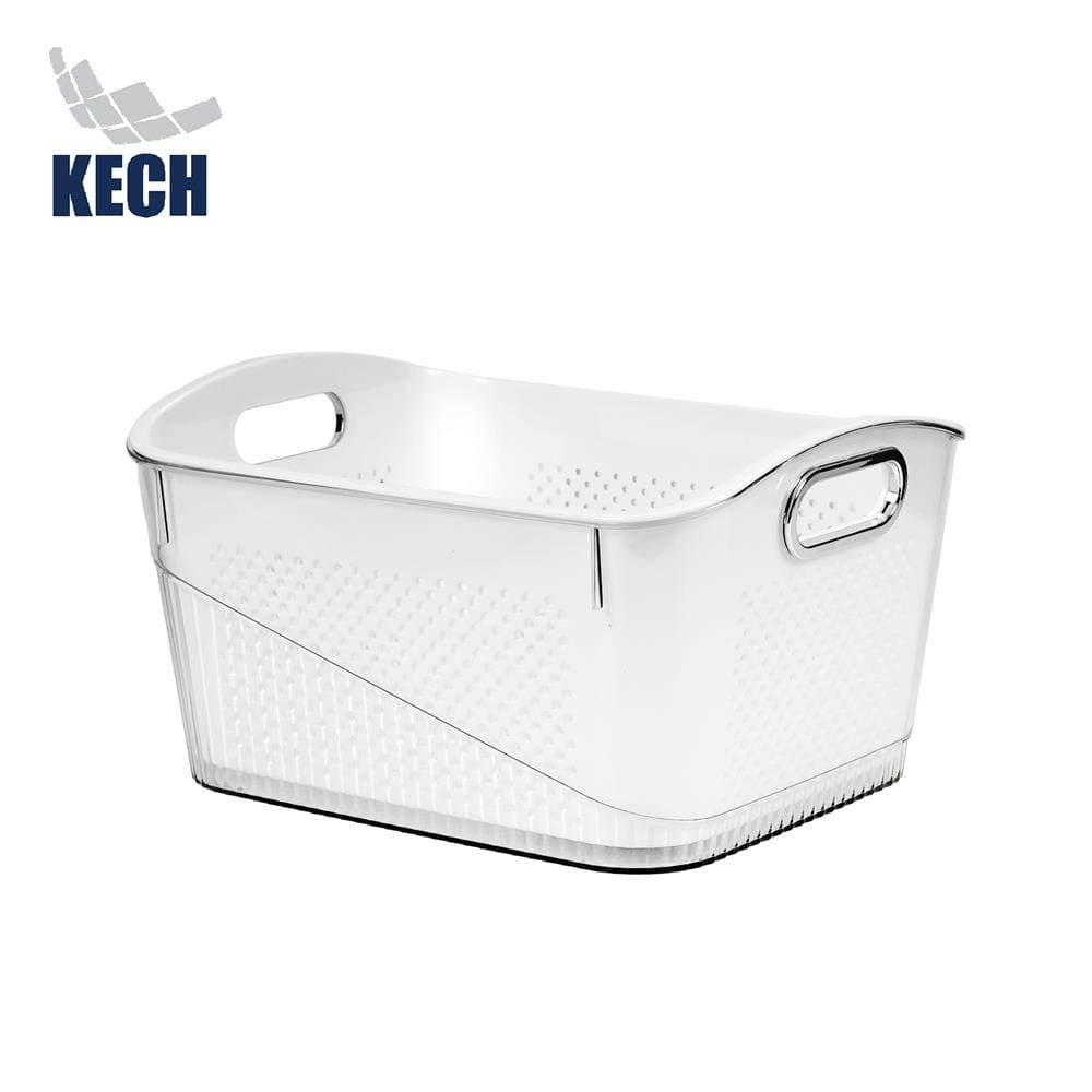ตะกร้า 2 ชั้นมีร่องจับ KECH SYPA SIZE L 32x24.7x17.5 ซม.
