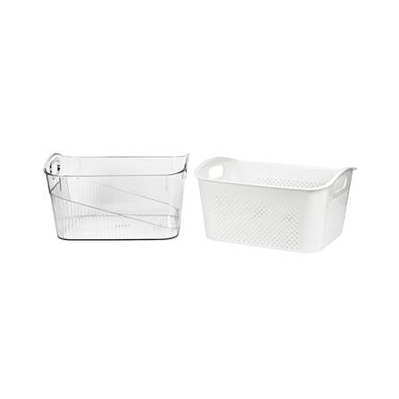ตะกร้า 2 ชั้นมีร่องจับ KECH SYPA SIZE L 32x24.7x17.5 ซม._2