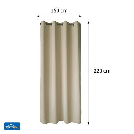 ผ้าม่าน EYELET HOME LIVING STYLE MOLLIE UV 150X220 ซม. สีน้ำตาล_6
