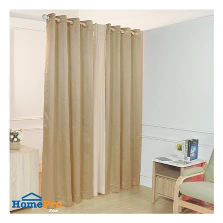 ผ้าม่าน EYELET HOME LIVING STYLE HENDRIX UV 150X220 ซม. สีทอง_4