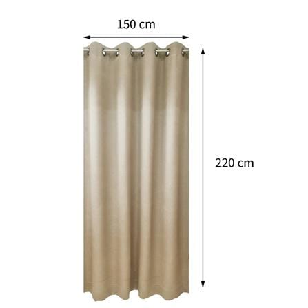 ผ้าม่าน EYELET HOME LIVING STYLE HENDRIX UV 150X220 ซม. สีทอง_6