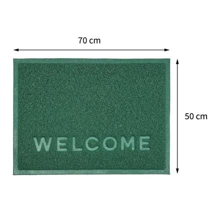 พรมเช็ดเท้าดักฝุ่น HOME LIVING STYLE W.NEO 50X70 ซม. สีเขียว_6